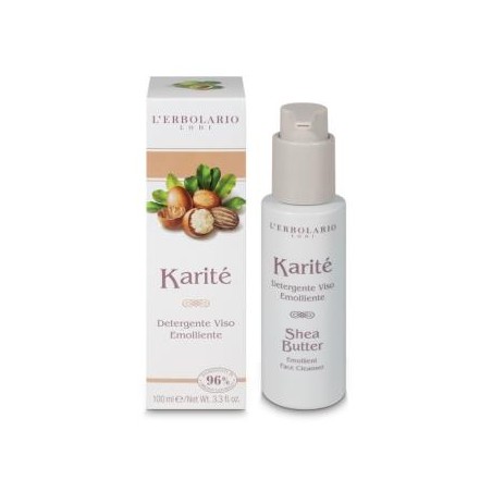 L´ERBOLARIO KARITE detergente de cara 100ml.