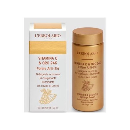L´ERBOLARIO VITAMINA C ORO limpiadora en polvo 35gr.