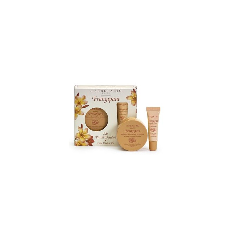 L´ERBOLARIO FRANGIPANI KIT DESEOS balsamo labial+balsamo manos L´ERBOLARIO FRANGIPANI KIT DESEOS balsamo labial+balsamo manos