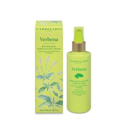 L´ERBOLARIO VERBENA crema cuerpo y manos revitalizante 200ml.