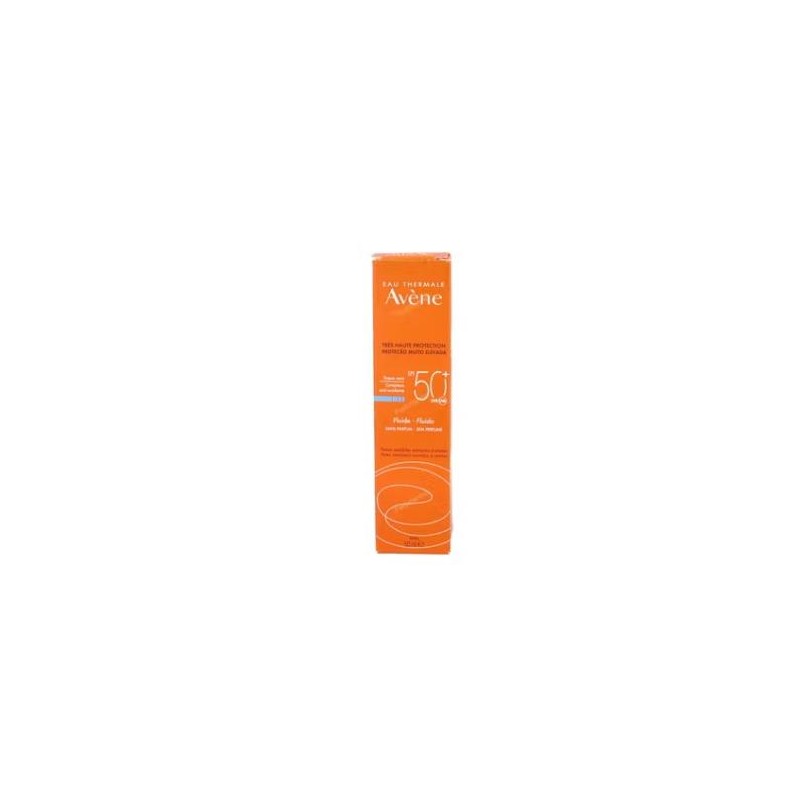 AVENE FLUIDO SOLAR TOQUE SECO SPF 50+ sin perfume 50ml. AVENE FLUIDO SOLAR TOQUE SECO SPF 50+ sin perfume 50ml.