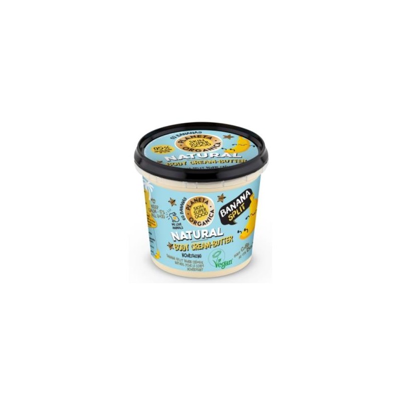 CREMA DE MANTECA CORPORAL banana split 360ml. CREMA DE MANTECA CORPORAL banana split 360ml.