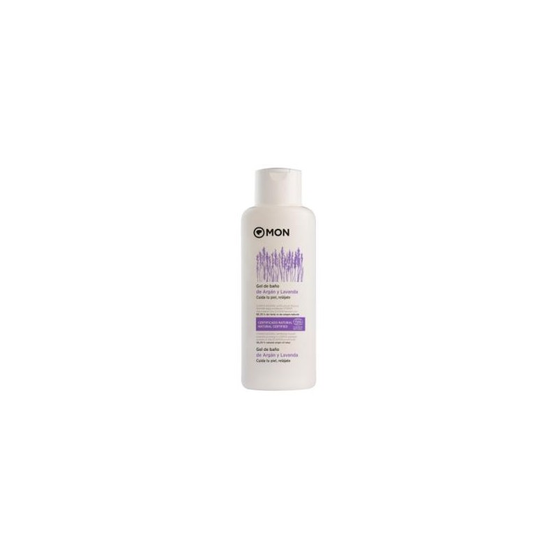 MONDECONATUR GEL BAÑO lavanda y argan ECO 750ml. MONDECONATUR GEL BAÑO lavanda y argan ECO 750ml.