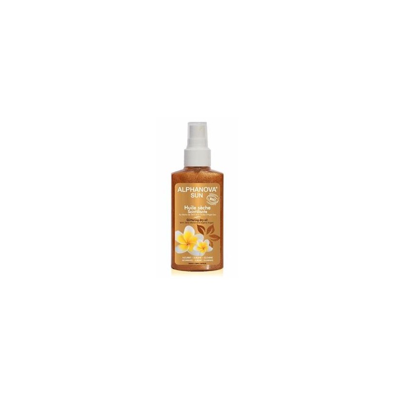 ALPHANOVA ACEITE SECO RADIANTE con purpurina 125ml. BIO ALPHANOVA ACEITE SECO RADIANTE con purpurina 125ml. BIO