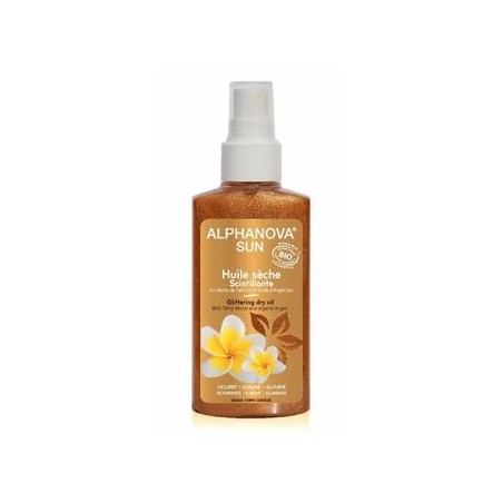 ALPHANOVA ACEITE SECO RADIANTE con purpurina 125ml. BIO