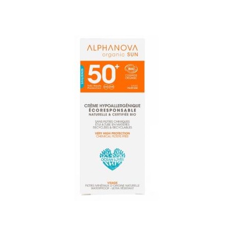 ALPHANOVA SOLAR FACIAL SPF50+ hipoalergenico 50gr.BIO
