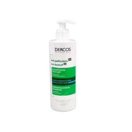 DERCOS CHAMPU ANTICASPA cabello graso 400ml.