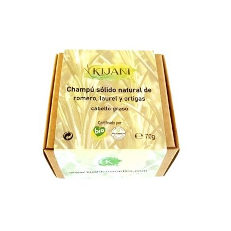 CHAMPU SOLIDO CABELLO GRASO romero y ortiga 70gr.