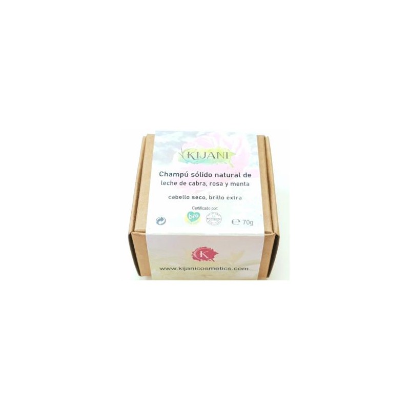 CHAMPU SOLIDO CABELLO SECO leche de cabra 70gr.