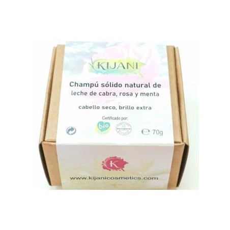 CHAMPU SOLIDO CABELLO SECO leche de cabra 70gr.
