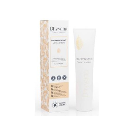 DHYVANA JABON REFRESCANTE papaya y jengibre 100ml.
