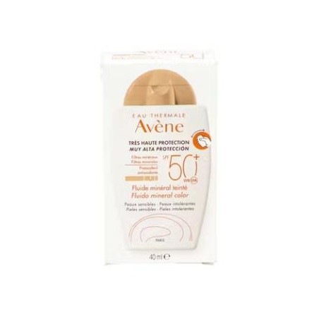 FLUIDO SOLAR MINERAL SPF 50 color 40ml.