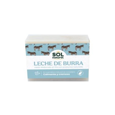 SOLNATURAL JABON EN PASTILLA de leche de burra 100gr.