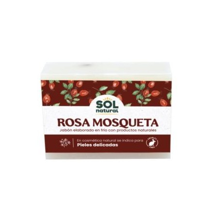 SOLNATURAL JABON EN PASTILLA de rosa mosqueta 100gr.