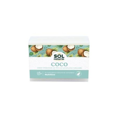 SOLNATURAL JABON EN PASTILLA de coco 100gr.