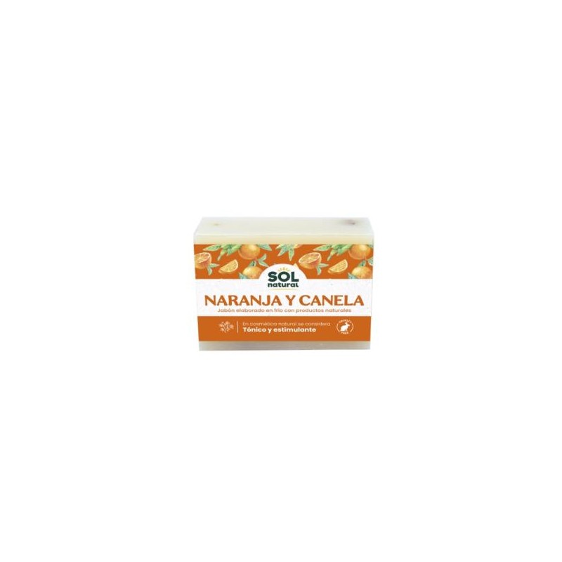 SOLNATURAL JABON EN PASTILLA de canela y naranja 100gr. SOLNATURAL JABON EN PASTILLA de canela y naranja 100gr.