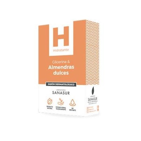 SANASUR JABON GLICERINA aceite de almendras 100gr.