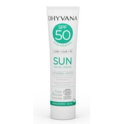 DHYVANA SOLAR SPF50 SUN con acido hialuronico 50ml. ECO
