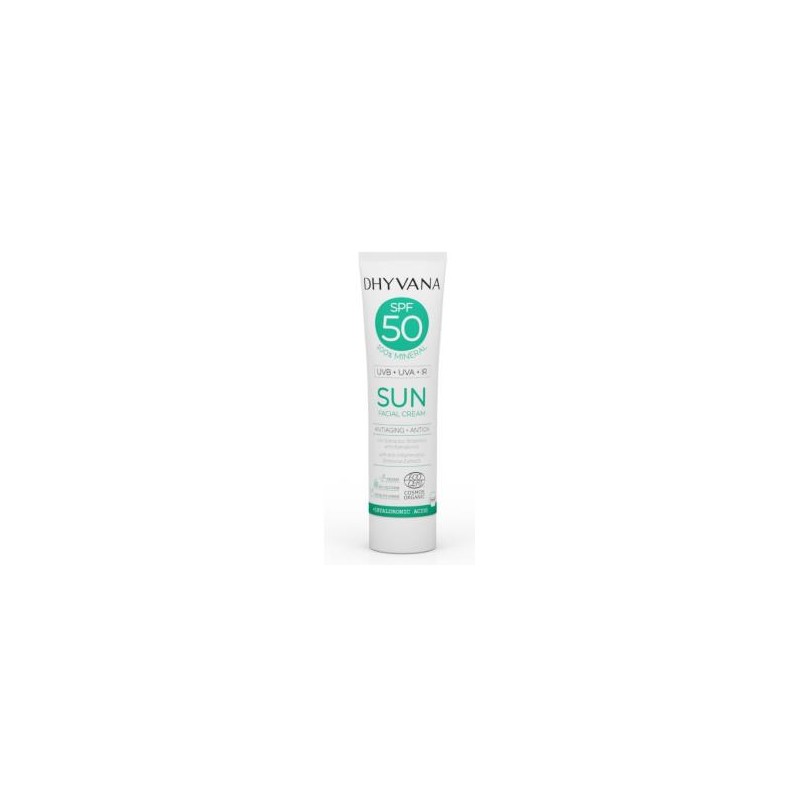 DHYVANA SOLAR SPF50 SUN con acido hialuronico 50ml. ECO