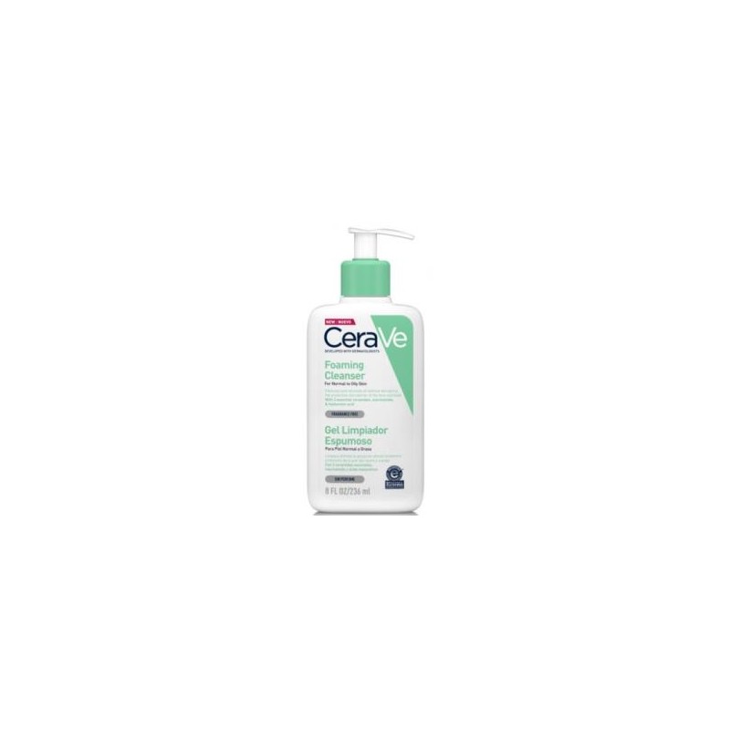 CERAVE CERAVE GEL LIMPIADOR ESPUMOSO 236ml. CERAVE CERAVE GEL LIMPIADOR ESPUMOSO 236ml.