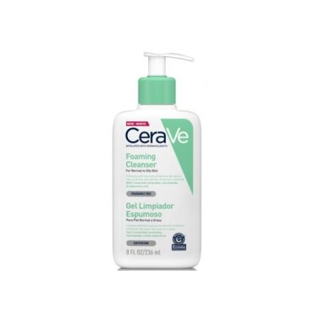 CERAVE GEL LIMPIADOR ESPUMOSO 236ml.