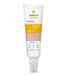 REPASKIN fotoprotector SPF50 tacto seda color 50ml