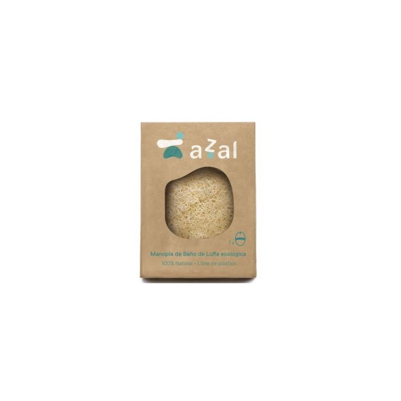 AZAL MANOPLA DE BAÑO DE LUFFA ECO ovalada con asa AZAL MANOPLA DE BAÑO DE LUFFA ECO ovalada con asa