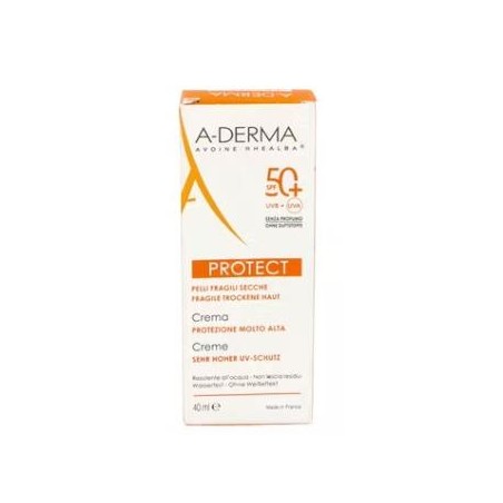 A-DERMA PROTEC crema sin perfume SPF50+  40ml.