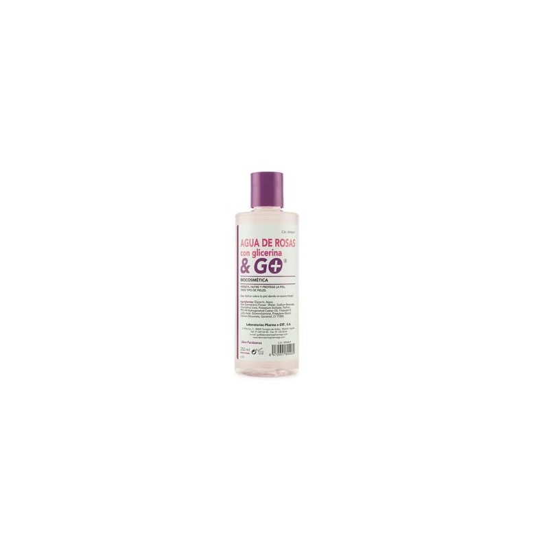 PHARMA GO AGUA DE ROSAS + glicerina 250ml. PHARMA GO AGUA DE ROSAS + glicerina 250ml.