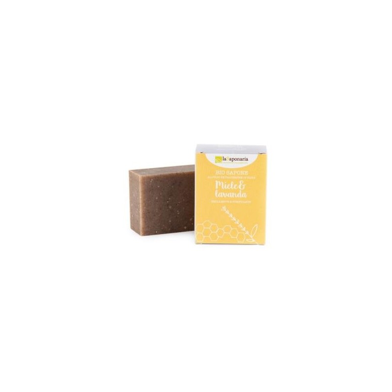 LA SAPONARIA JABON EN PASTILLA miel y lavanda 100gr.