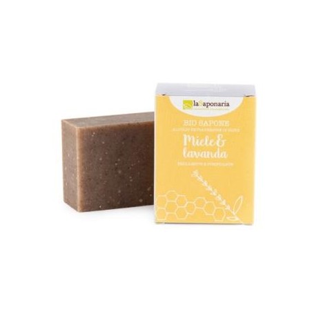 LA SAPONARIA JABON EN PASTILLA miel y lavanda 100gr.