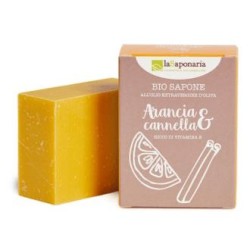 LA SAPONARIA JABON EN PASTILLA naranja y canela 100gr.
