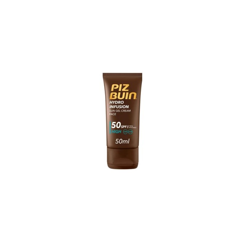 PIZ BUIN HYDRO INFUSION crema-gel facial SPF50 50ml. PIZ BUIN HYDRO INFUSION crema-gel facial SPF50 50ml.