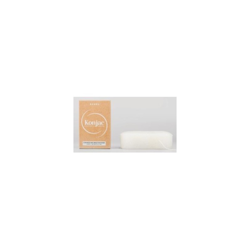 KONJAC esponja corporal exfoliante blanca 5gr.