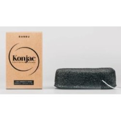 KONJAC esponja corporal exfoliante negra 5gr.