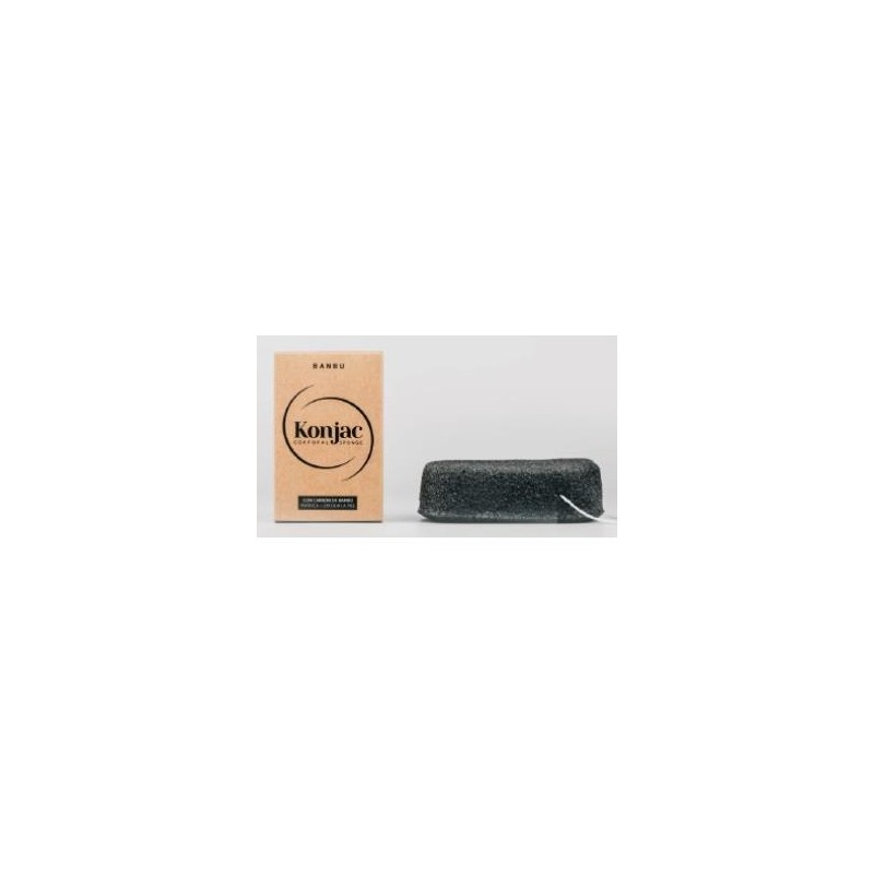 KONJAC esponja corporal exfoliante negra 5gr. KONJAC esponja corporal exfoliante negra 5gr.