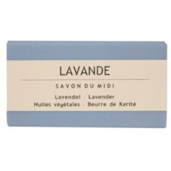 SAVON DU MIDI JABON EN PASTILLA de lavanda 100gr. BIO