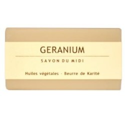 SAVON DU MIDI JABON EN PASTILLA de geranio 100gr. BIO