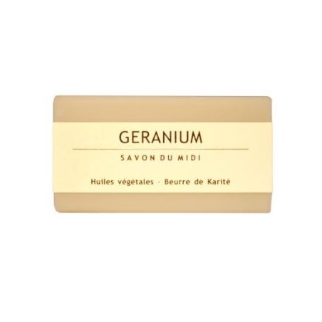 SAVON DU MIDI JABON EN PASTILLA de geranio 100gr. BIO