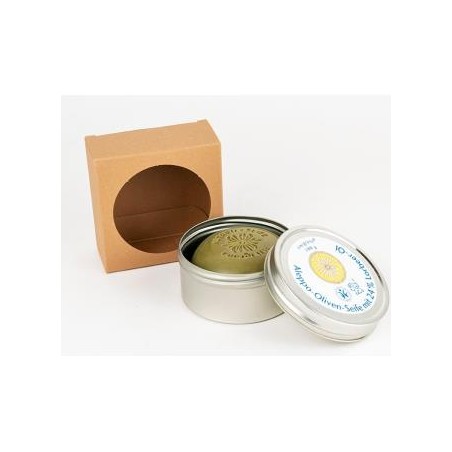 SAVON DU MIDI JABON EN PASTILLA alepo 24%+laurel+caja metalica