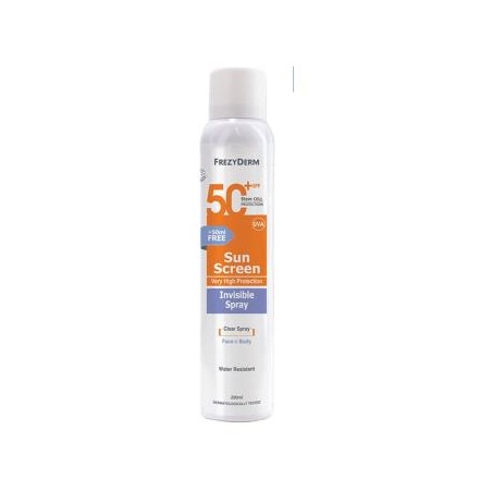 FREZYDERM SUN SCREEN SPF50+ spray solar invisible 200ml.