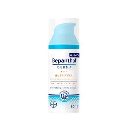 BAYER BEPANTHOL DERMA crema facial nutritiva SPF25 50ml.