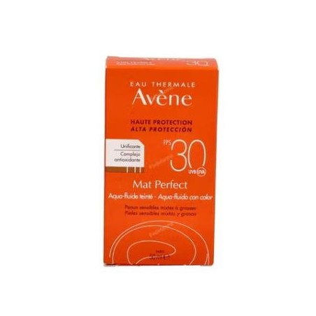 AVENE MAT PERFECT aqua fluido con color SPF 30 50ml.
