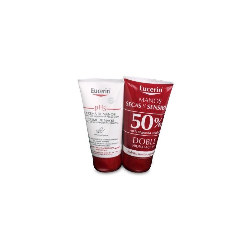 EUCERIN PACK PH5 crema de manos 50% 2ª ud. EUCERIN PACK PH5 crema de manos 50% 2ª ud.