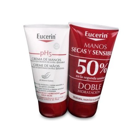EUCERIN PACK PH5 crema de manos 50% 2ª ud.