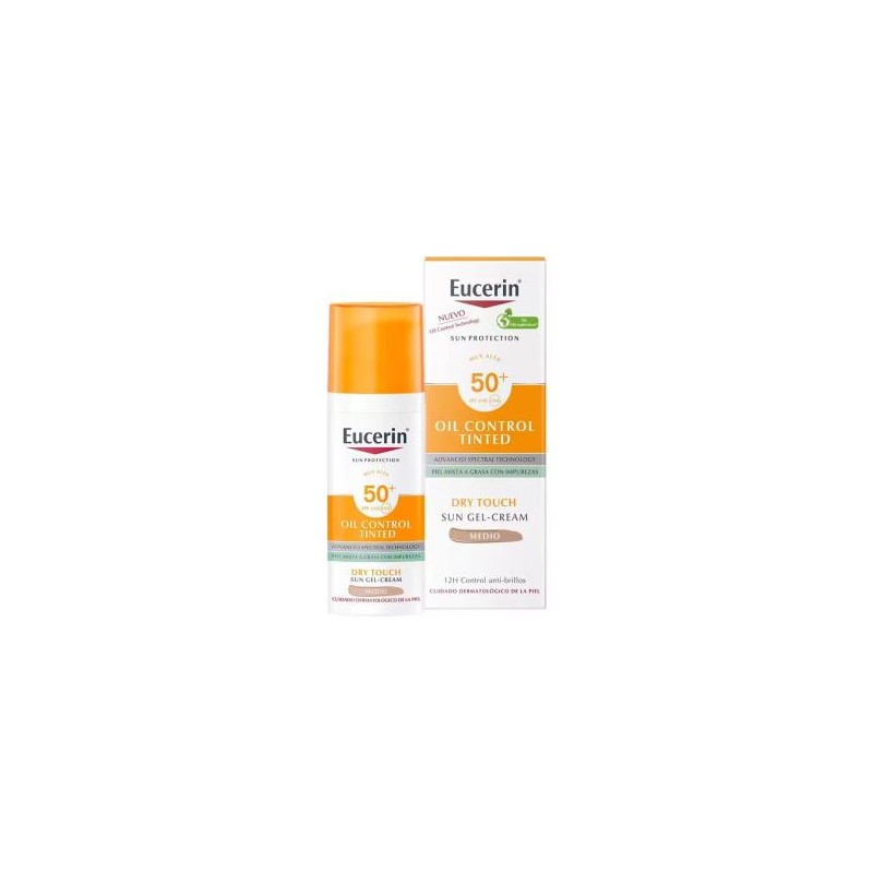EUCERIN GEL-CREMA DRY TOUCH COLOR  SPF 50  50ML