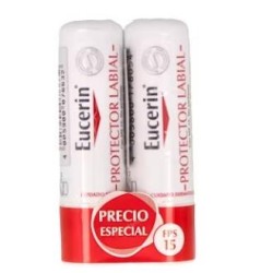 EUCERIN PACK DUPLO PROTECTOR LABIAL FP15 2x4,8gr.