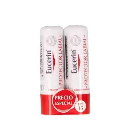 EUCERIN PACK DUPLO PROTECTOR LABIAL FP15 2x4,8gr.