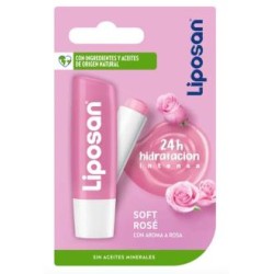 LIPOSAN LIPOSAN SOFT ROSE protector labial 24H rosa 4,8gr.