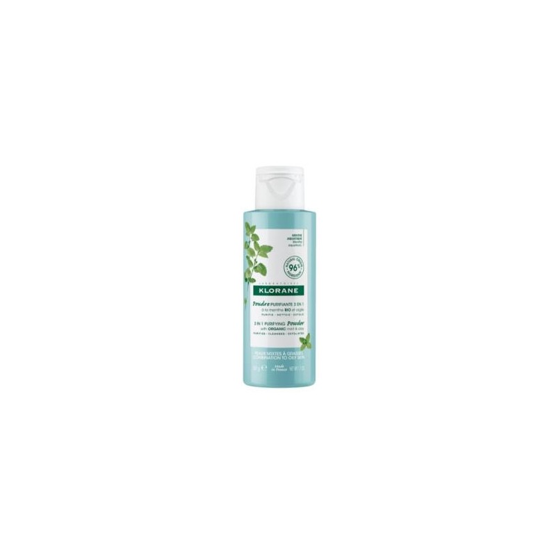 KLORANE POLVO LIMPIADOR PURIFICANTE menta 50gr. KLORANE POLVO LIMPIADOR PURIFICANTE menta 50gr.